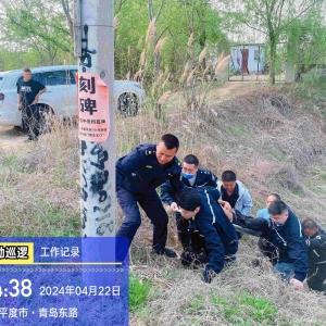 平度市東閣街道執(zhí)法中隊機動隊員巡查路上見義勇為，點贊！ ...