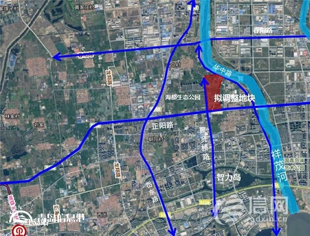 調(diào)整為高等院校用地 城陽這一片區(qū)部分地塊控規(guī)調(diào)整批前公示